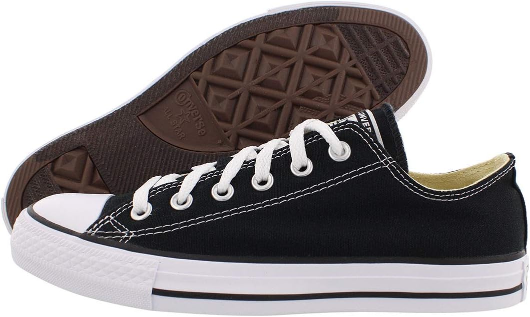 Converse Chuck Taylor All Star Baja, Negro/Blanco, 9 Mujeres/7 Hombres